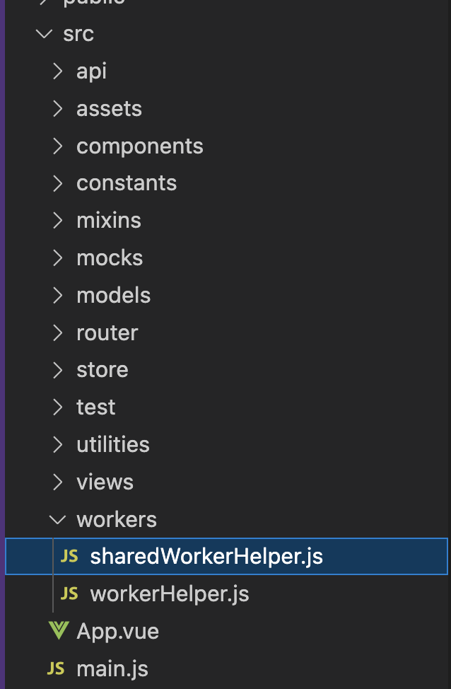 Web Worker helps in our Vue.js application